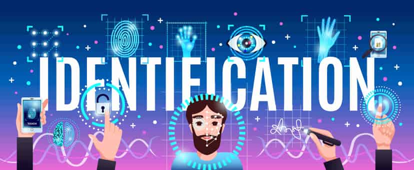 Facial recognition technology illustration
