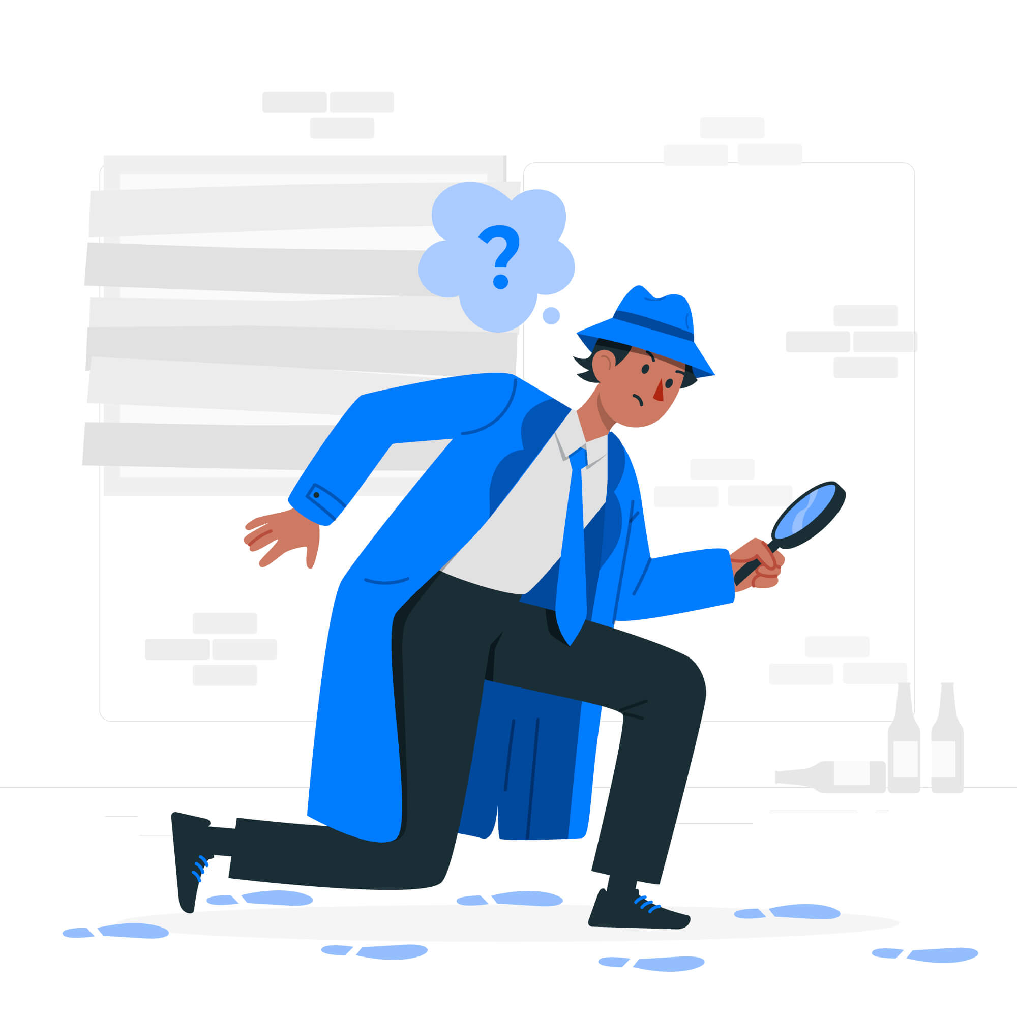 Facial mapping points illustration